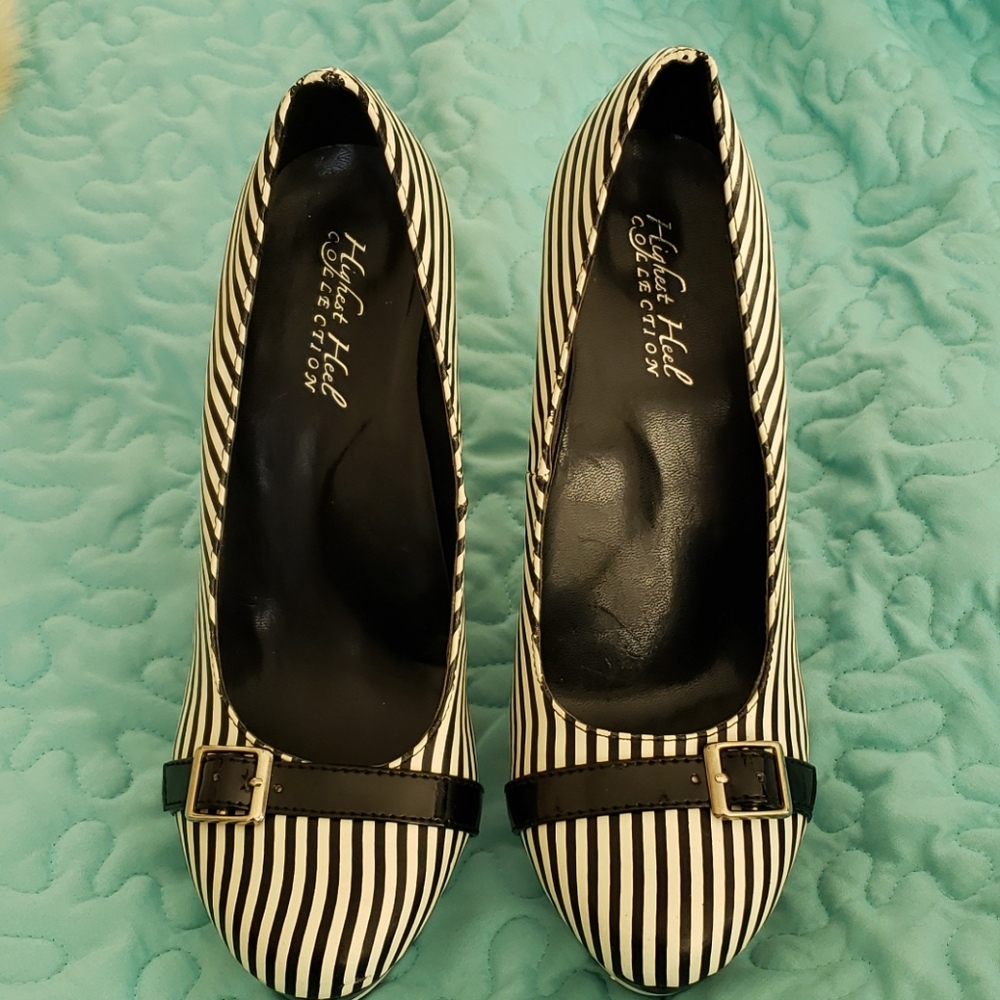 Highest Heel Pistol Gun Heel Shoes Size 8
